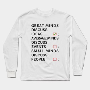 Mind quotes Long Sleeve T-Shirt